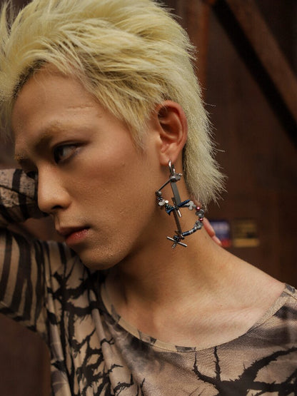 Handmade Punk Premium Ab Style Earrings【s0000018914】