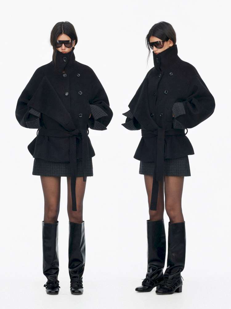 Wool Double Breasted Jacket Set【s0000015061】