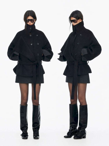Wool Double Breasted Jacket Set【s0000015061】