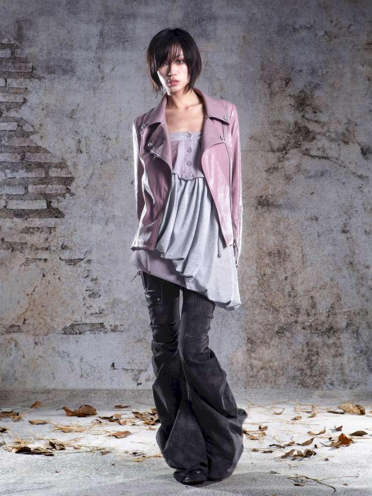 Fur Collar Stylish Slim-Fit Leather Jacket【s0000014481】