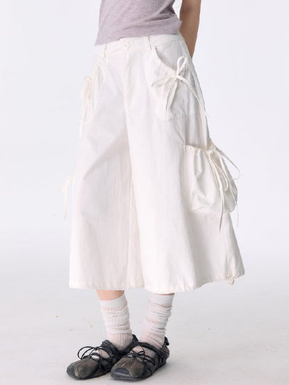 Multi-Pocket Wide-Leg Casual Pants【s0000017672】