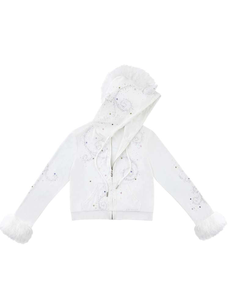 Horse Unicorn Velvet Diamond Coat【s0000015377】