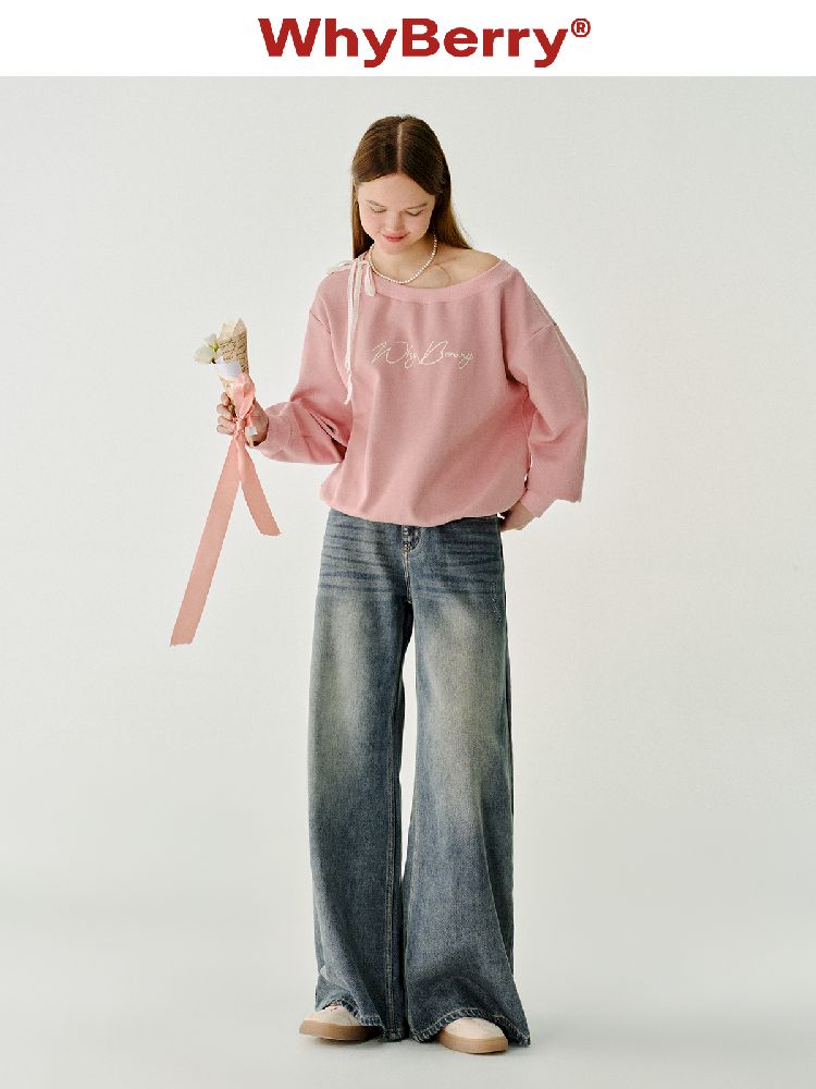 Old silhouette retro high-waisted jeans 【s0000011974】