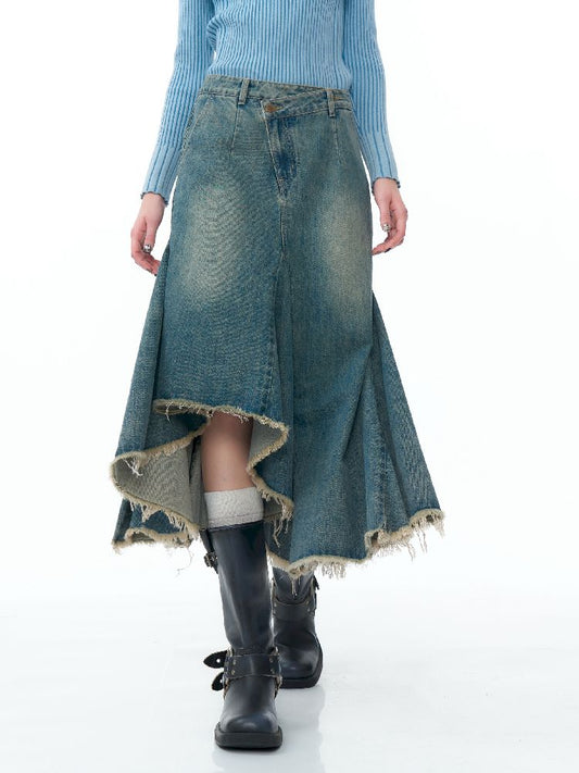 Denim Half-body Skirt【s0000011487】