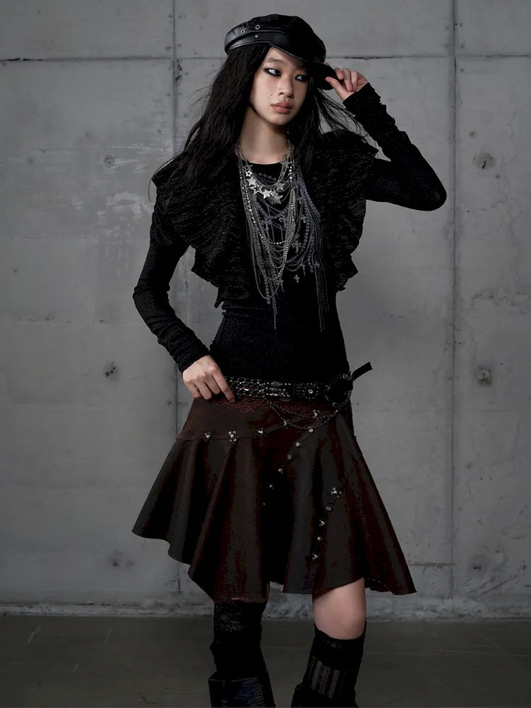 Puff Sleeves Round Neck Long Sleeve Base【s0000013956】