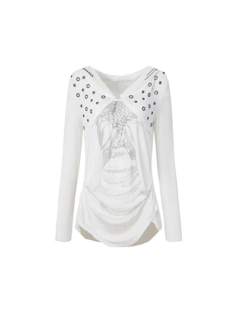 Armor Hooded Drape Lightweight T-Shirt【s0000014715】