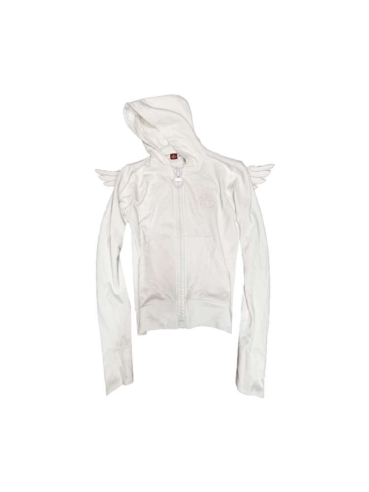Angel Wings Crown Zip Sweatshirt【s0000018344】
