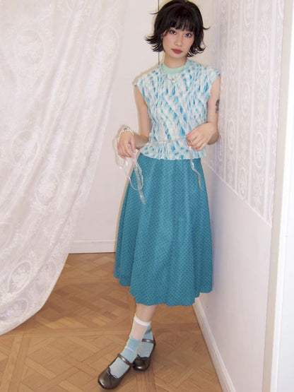 Printed short-sleeved T-shirt【s0000012299】