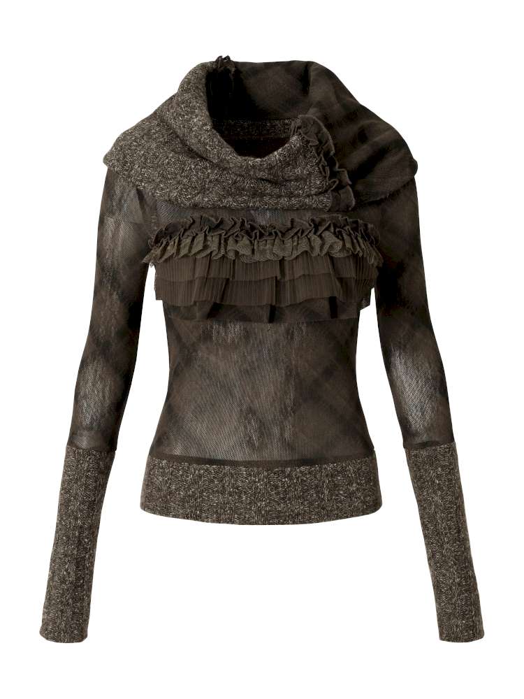 Vintage Punk Scarf Wool Knit Layer【s0000014923】