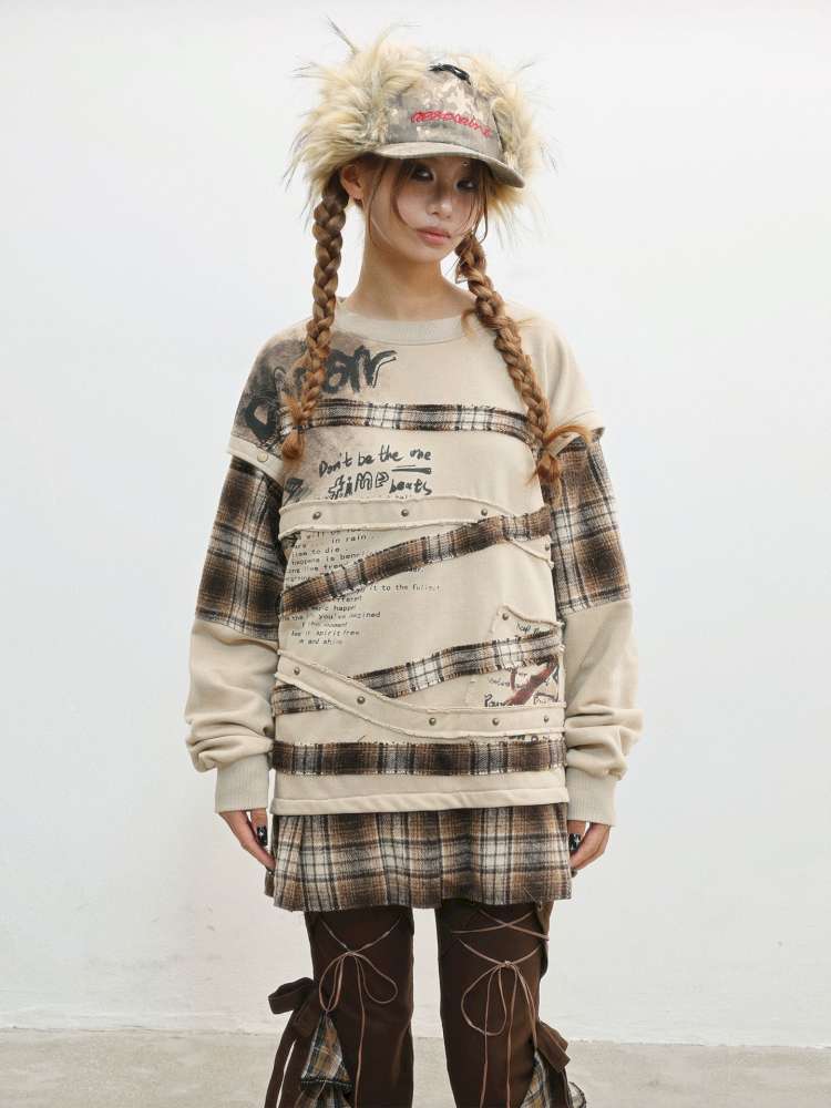 Wasteland Print Detachable Sweatshirt【s0000014831】