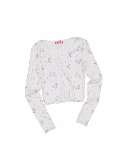 Floral Summer Pajama Shorts Set【s0000016923】