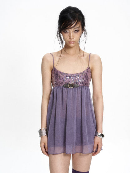 Silk Chiffon Leopard Doll Dress【s0000017667】