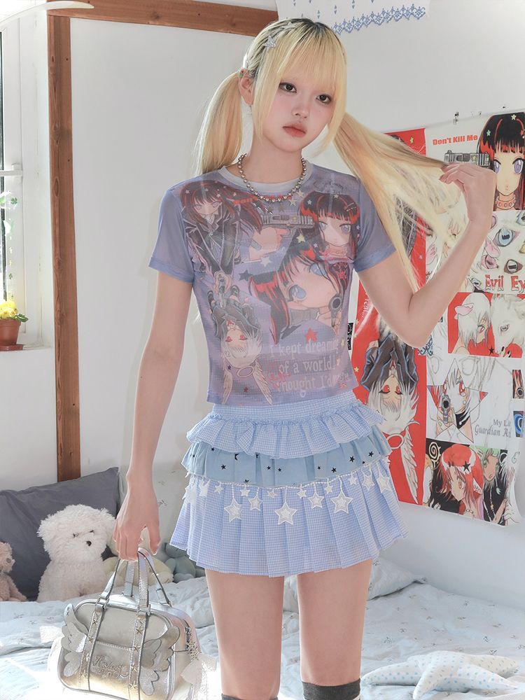 KillAngel Short Sleeve Mesh T-Shirt【s0000012330】