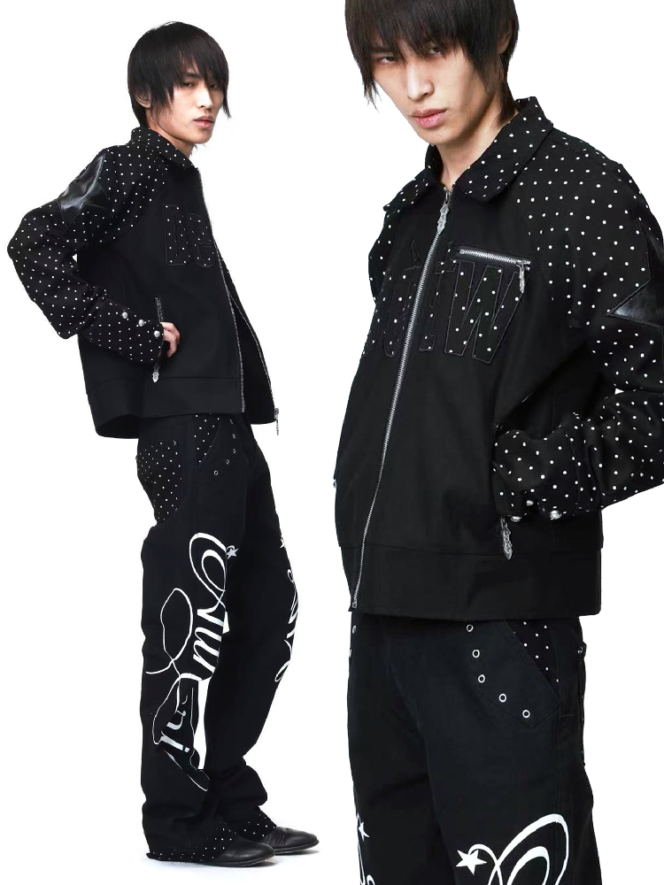 Retro Polka Dot Applique Jacket【s0000018208】