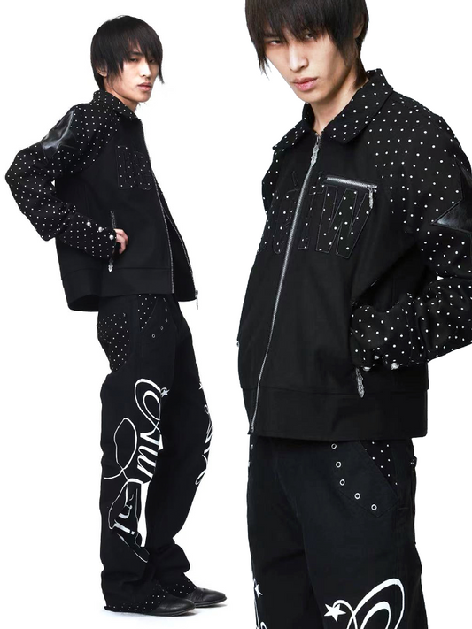 Retro Polka Dot Applique Jacket【s0000018208】