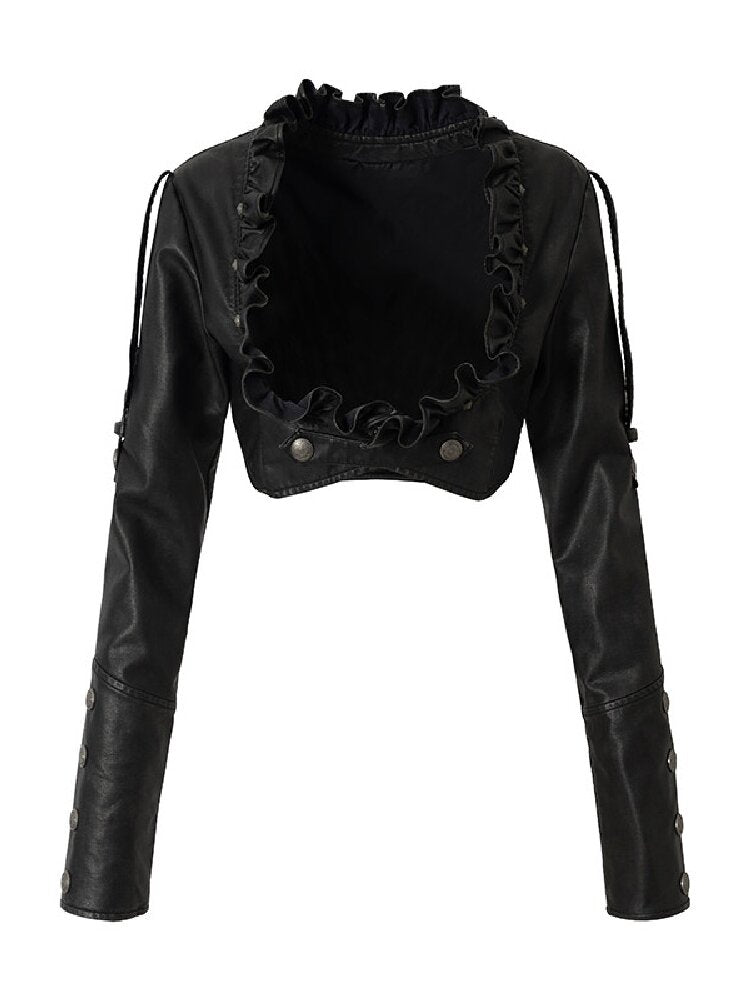 Baroque Napoleon Leather Jacket【s0000017992】
