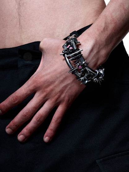 Heavy Crafted Metal Punk Necklace【s0000018861】