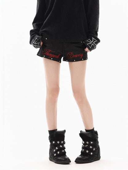 Brushed Wax 3D Embroidered Jeans【s0000018309】
