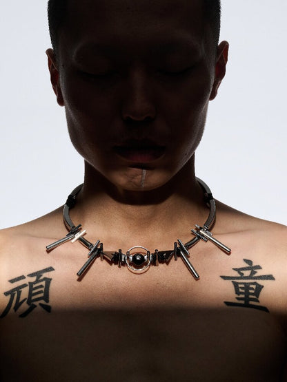 Doomsday Mech Punk Choker Necklace【s0000018822】