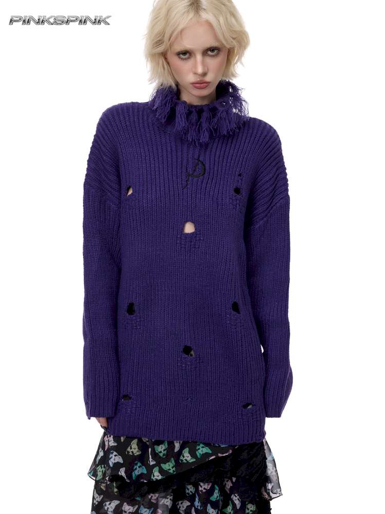 Electric Moon High Collar Sweater【s0000015114】