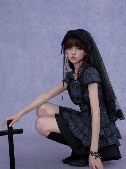 Lunar Eclipse Doll Breasted Dress【s0000017276】