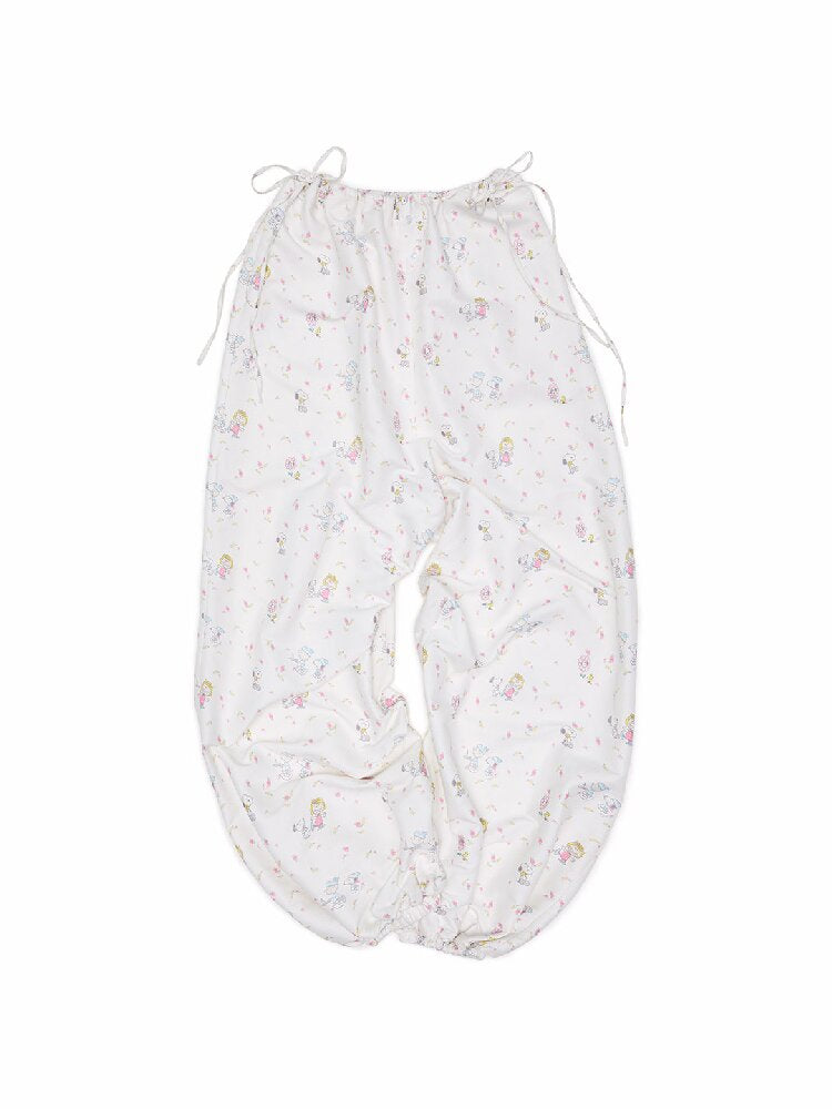Printed Cotton Balloon Pants【s0000016920】