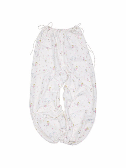 Printed Cotton Balloon Pants【s0000016920】