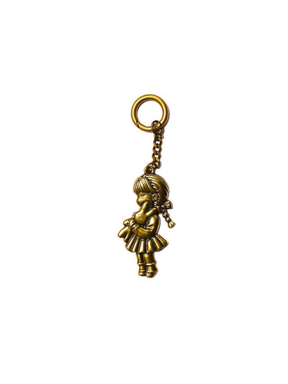 Gilt Black Rabbit Hardware Pendant【s0000016440】
