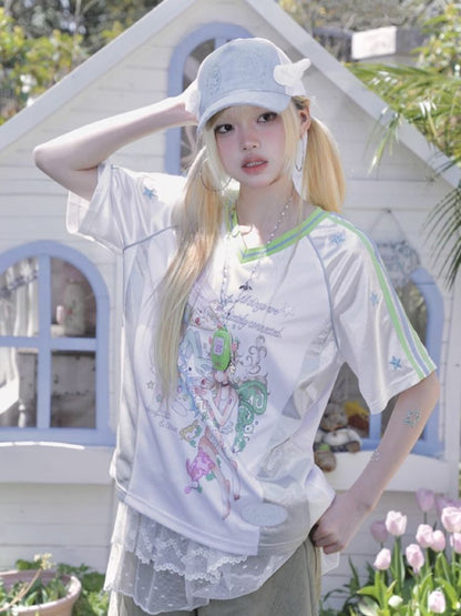 Patchwork Short Sleeve Jersey【s0000012338】