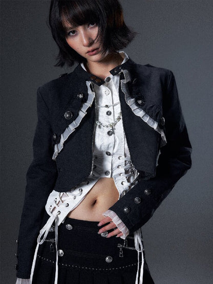 Romantic Punk Metal Buckle Jacket【s0000018001】