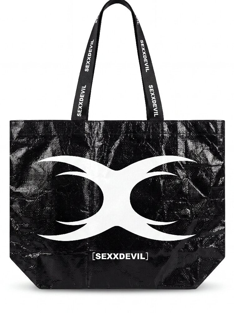 Large Capacity Logo Print Woven Bag【s0000018567】