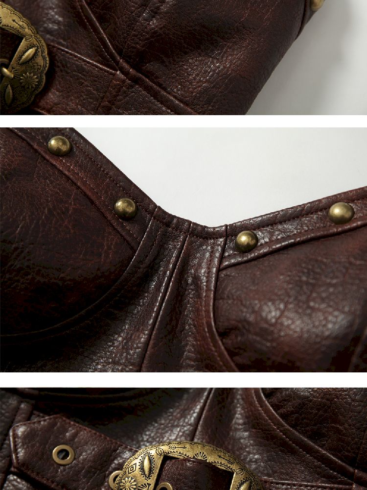 Slimming Wrap Short Leather Breastplate【s0000011827】