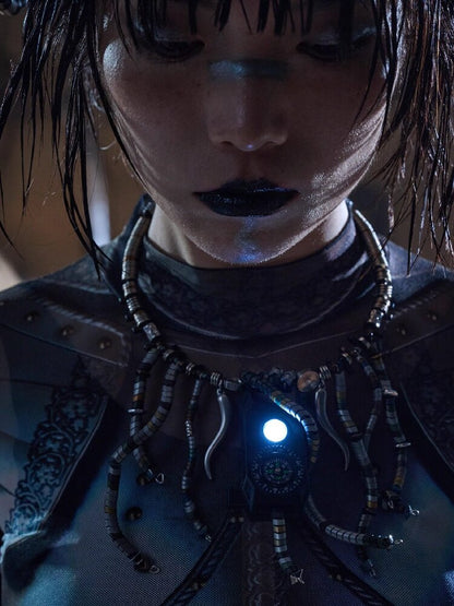 Wasteland Tech Beaded Choker【s0000018896】