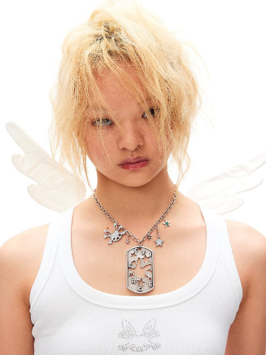 Rabbit Skull Pentagram Necklace【s0000016043】