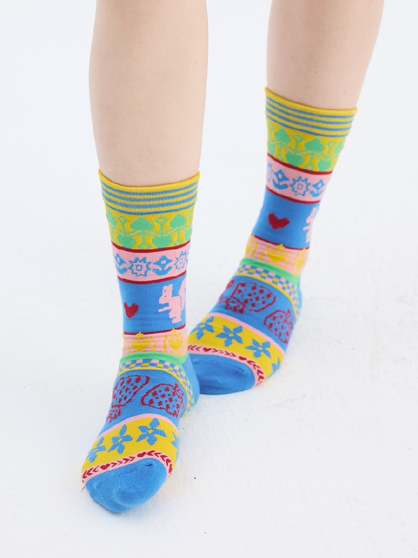 Geometric Knitwear Vintage Socks【s0000017701】