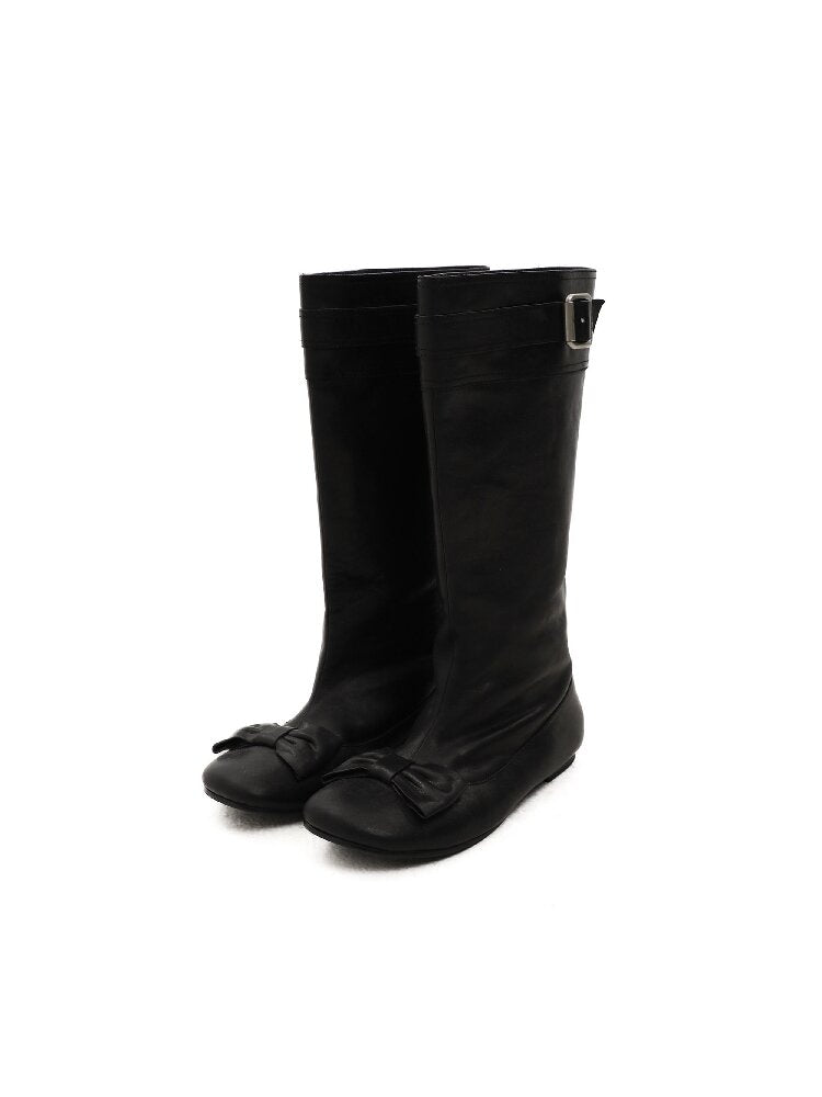 Oil Wax Cowhide Butterfly Boots【s0000016081】