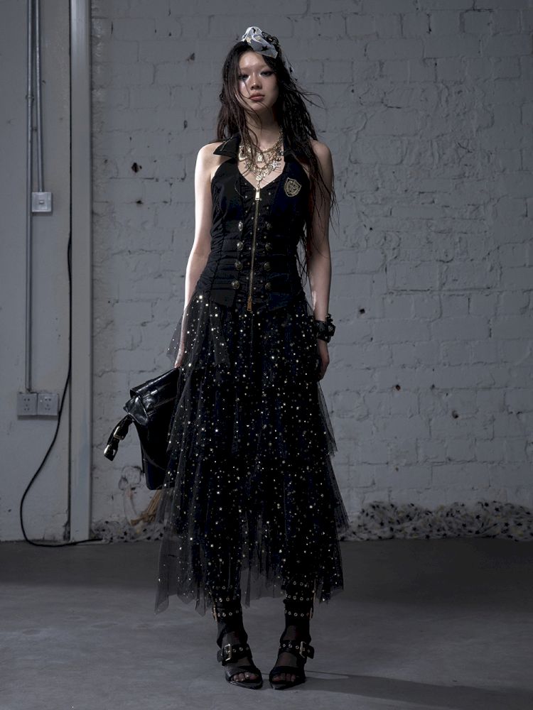 Multi-Layered Mesh Cake Skirt【s0000012789】