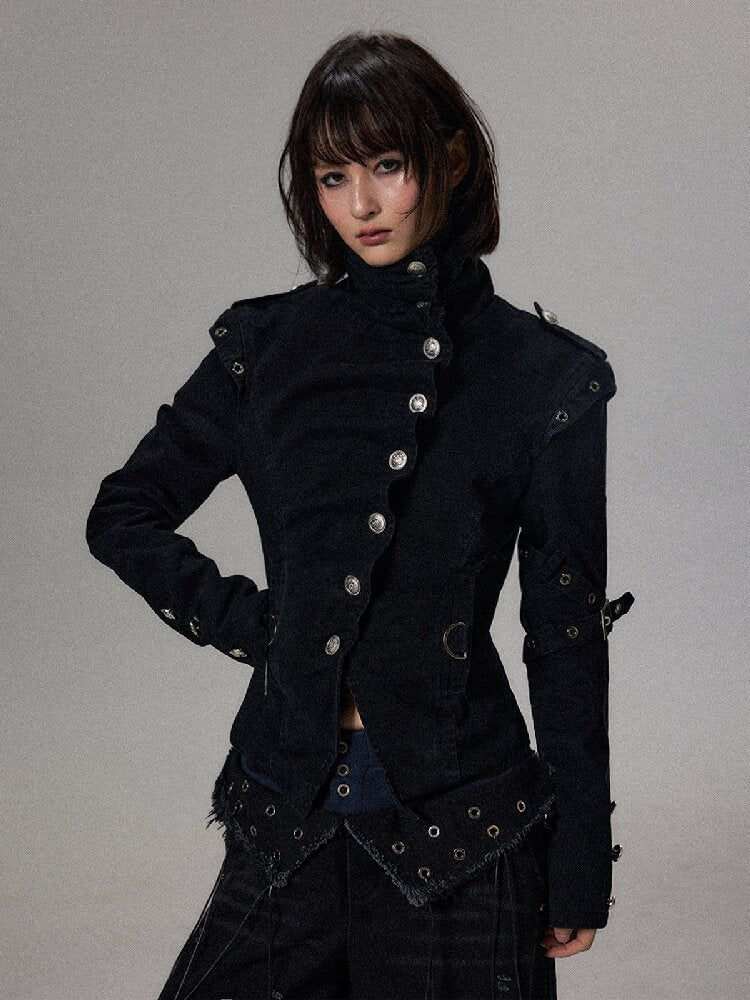 Punk Court Knight Pleated Jacket【s0000018498】