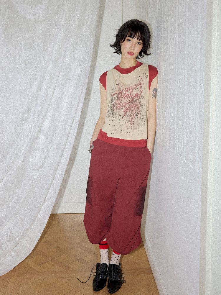 Fake Two Swing Collar Vest【s0000012290】
