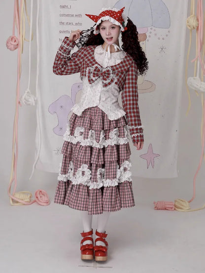 Old-fashioned Lolita cute girl skirt cake skirt【s0000014102】