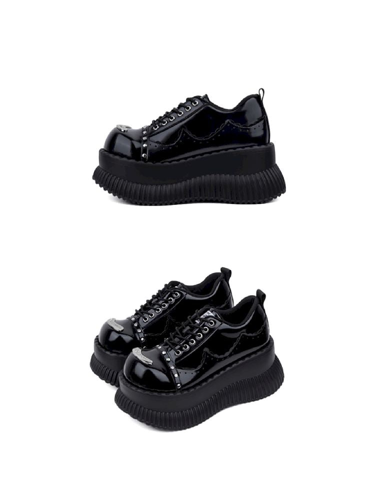 Metal Punk Hundred Small Leather Shoes【s0000011718】