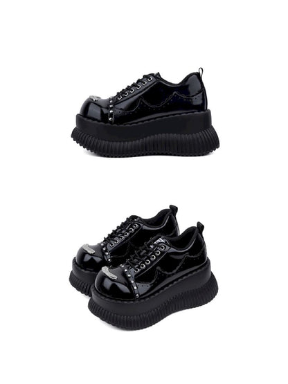 Metal Punk Hundred Small Leather Shoes【s0000011718】