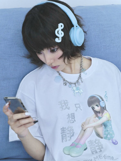 Sparkling Print Short Sleeve Tee【s0000017130】