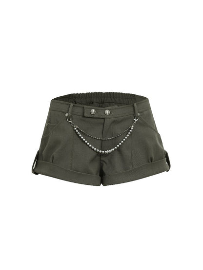 Vintage Worsted Fleece Mini Shorts【s0000016563】