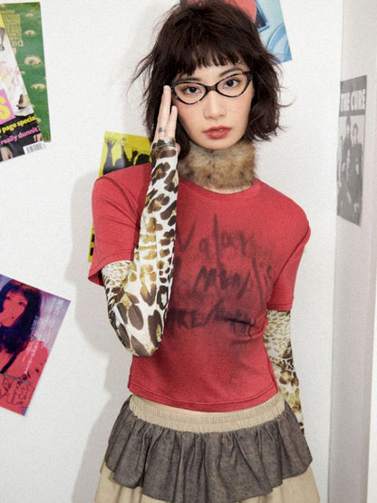 Fake two pieces long-sleeved T-shirt【s0000012274】