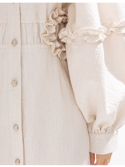 큰 소매 느슨한 밑단 드레스 [S0000011316]