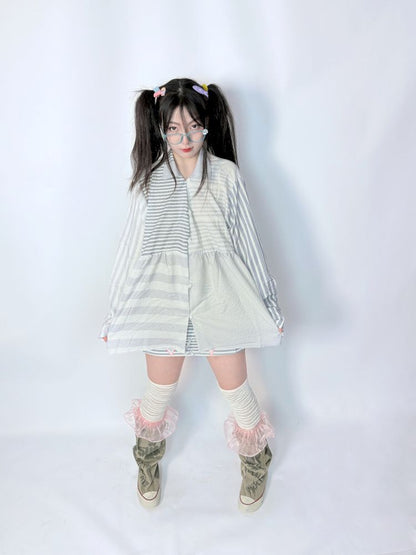Loose casual versatile long-sleeved blouse【s0000013282】