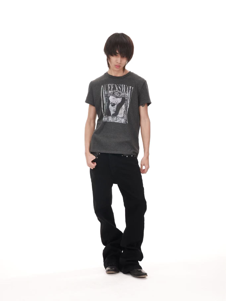 Diablo Punk Portrait Slogan Tee【s0000018221】