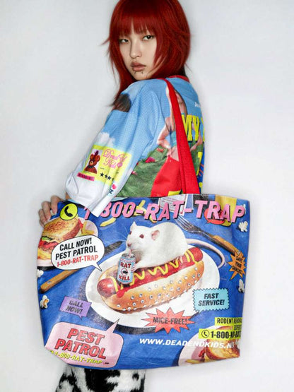 Mouse Print American Vintage Dupont Tote Bag【s0000014913】