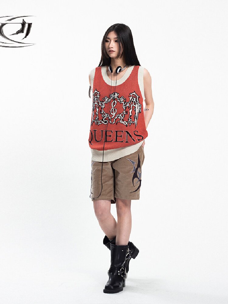 Retro Queens Dragon Jacquard Vest【s0000018045】